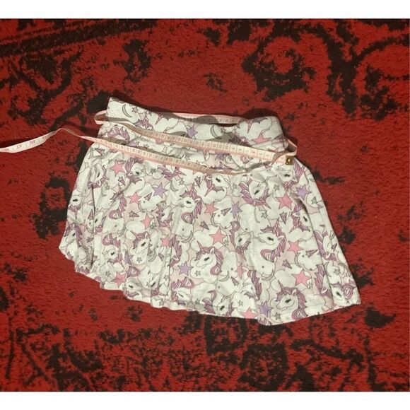 Girls Kids Unicorn Skirts Skirt Shorts SZ L 10/12 Cute - Picture 9 of 16